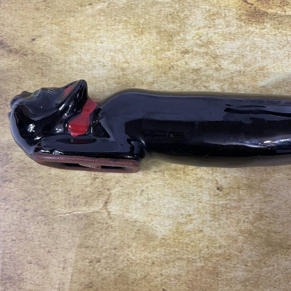 Quality Product Japan Rare Vintage Two In One Long Salt Pepper Shaker Black Cat - Picture 6 of 12